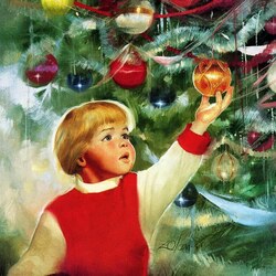 Jigsaw puzzle: By the Christmas tree