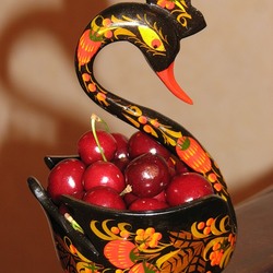 Jigsaw puzzle: Vase swan