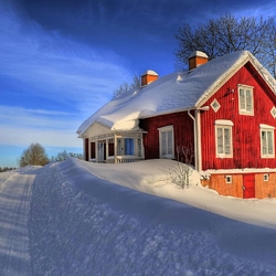 Jigsaw puzzle: Red house