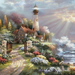 Jigsaw puzzle: Coastal lighthouse