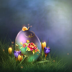 Jigsaw puzzle: Easter composition