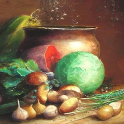 Jigsaw puzzle: Still life with vegetables