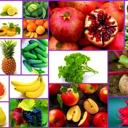 Jigsaw puzzle: Fruits vegetables