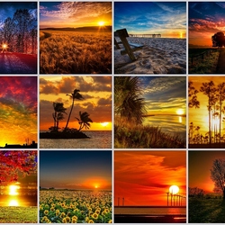 Jigsaw puzzle: Sunsets