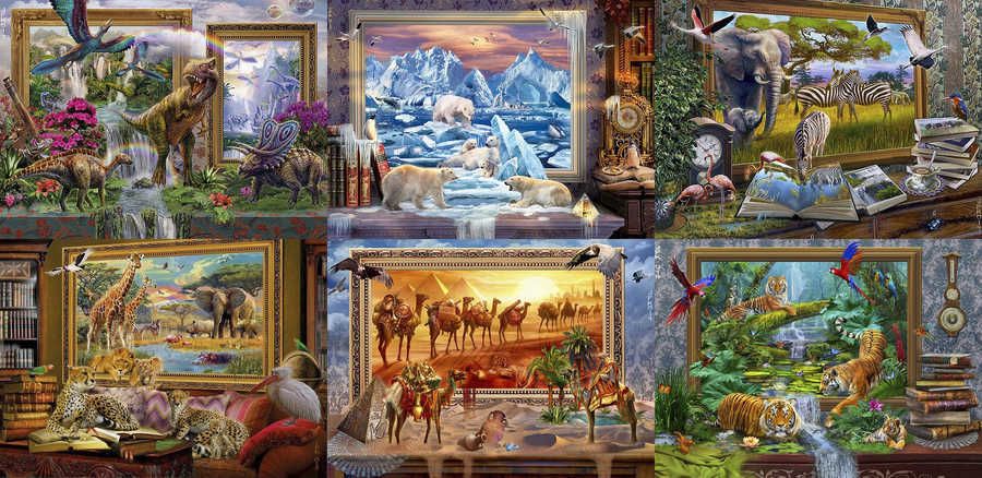 Пазлы интерьер собирать онлайн бесплатно без регистрации Jigsaw puzzle "Revived paintings" - solve jigsaw puzzles online PuzzleIt