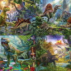 Jigsaw puzzle: Dinosaur world