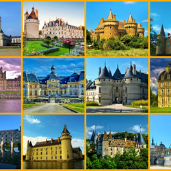 Jigsaw puzzle: Castles of France