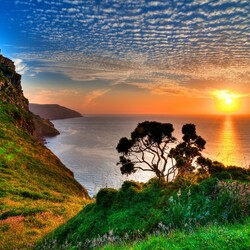 Jigsaw puzzle: Sunset over the sea