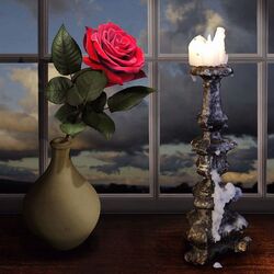Jigsaw puzzle: Rose and candle