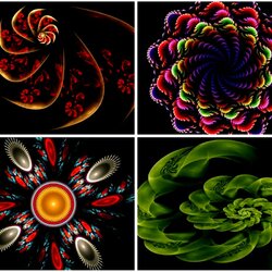 Jigsaw puzzle: Fractal collage