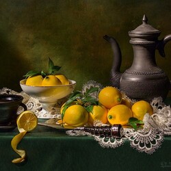 Jigsaw puzzle: Still life with lemons