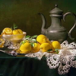 Jigsaw puzzle: Still life with lemons