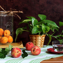 Jigsaw puzzle: Apricots and peaches