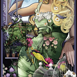 Jigsaw puzzle: Goddesses of the kitchen. Goddess of herbs