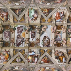 Jigsaw puzzle: Ceiling of the Sistine Chapel (part)
