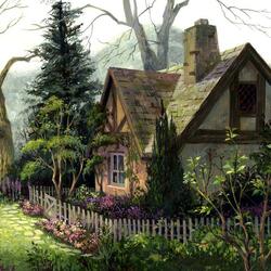 Jigsaw puzzle: Secluded cottage