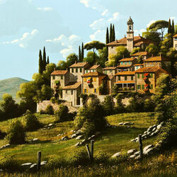 Jigsaw puzzle: Tuscan landscape