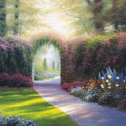 Jigsaw puzzle: Alley in the garden