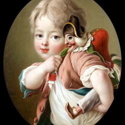 Jigsaw puzzle: Boy with toy