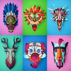 Jigsaw puzzle: Masks