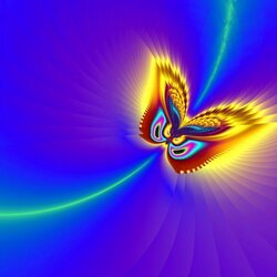 Jigsaw puzzle: Fractal butterfly