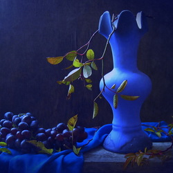 Jigsaw puzzle: Blue vase