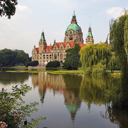 Jigsaw puzzle: Landscape around the Hanover Town Hall
