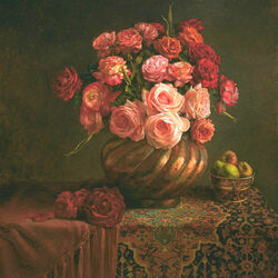 Jigsaw puzzle: Still life with roses