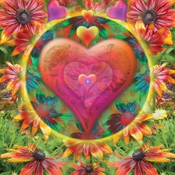 Jigsaw puzzle: Flower heart