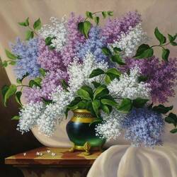 Jigsaw puzzle: Lilac bouquet