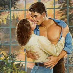 Jigsaw puzzle: Kiss by the window
