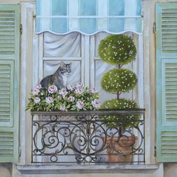 Jigsaw puzzle: Cat in the window
