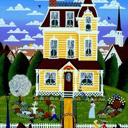 Jigsaw puzzle: At the yellow house