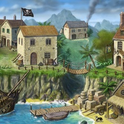 Jigsaw puzzle: Pirate village