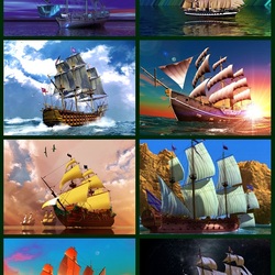 Jigsaw puzzle: Sailboats