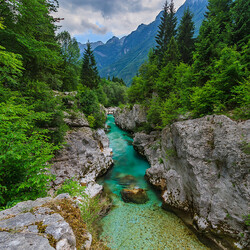 Jigsaw puzzle: Mountain river