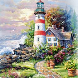 Jigsaw puzzle: By the lighthouse