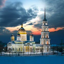 Jigsaw puzzle: Transfiguration Cathedral in St. Petersburg