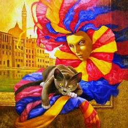 Jigsaw puzzle: Carnival cats