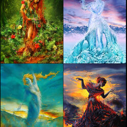 Jigsaw puzzle: The four elements