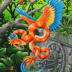 Jigsaw puzzle: Dragon Immetry