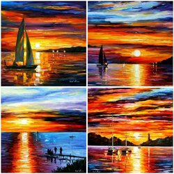 Jigsaw puzzle: Sunsets by Leonid Afremov