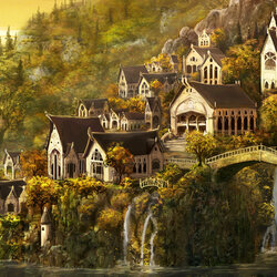 Jigsaw puzzle: Narkelion, the city of eternal autumn