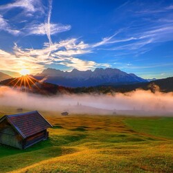 Jigsaw puzzle: Morning in the mountains