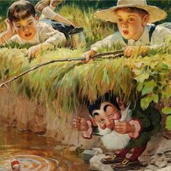 Jigsaw puzzle: Funny anglers
