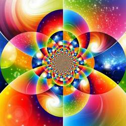 Jigsaw puzzle: Colored circles