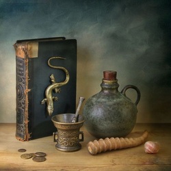 Jigsaw puzzle: Mystical still life
