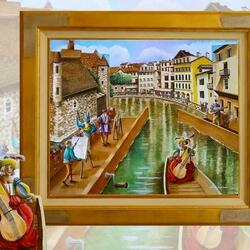 Jigsaw puzzle: Embankment of artists