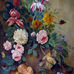 Jigsaw puzzle: Bouquet with butterfly and nest