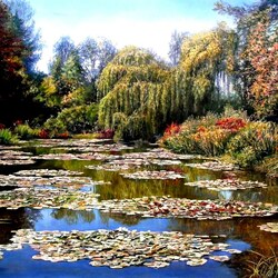 Jigsaw puzzle: Lake in the park